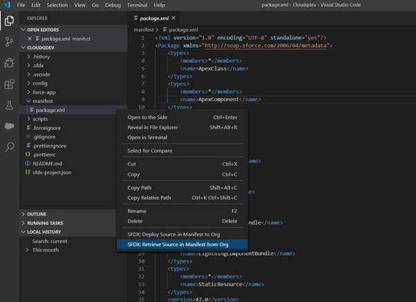 how to use visual studio code with salesforce