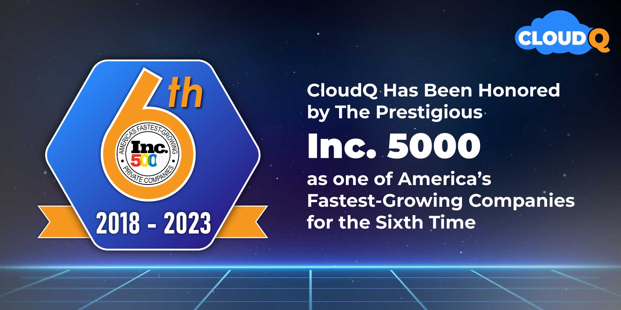 CloudQ Has Been Honored by The Prestigious Inc. 5000