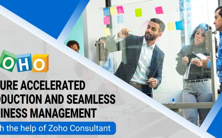 ensure accelerated production and seamless business management with the help of zoho consultant