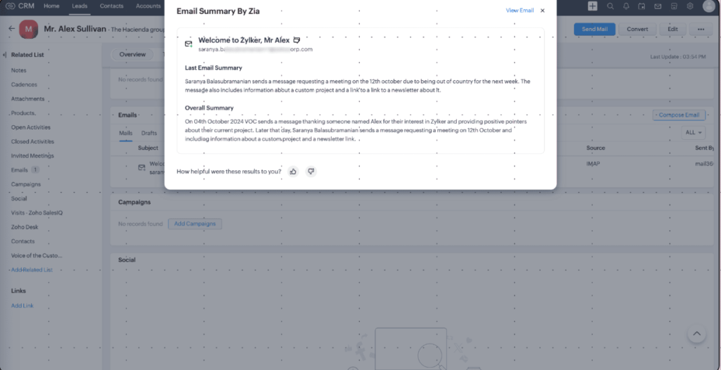 Personalizing Customer Interactions with Zoho's AI-Powered CRM Tools 5 personalizing customer interactions with zohos ai powered crm tools 4