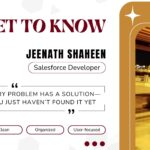 Get to Know: Jeenath Shaheen, Salesforce Developer at CloudQ