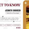 Get to Know: Jeenath Shaheen, Salesforce Developer at CloudQ