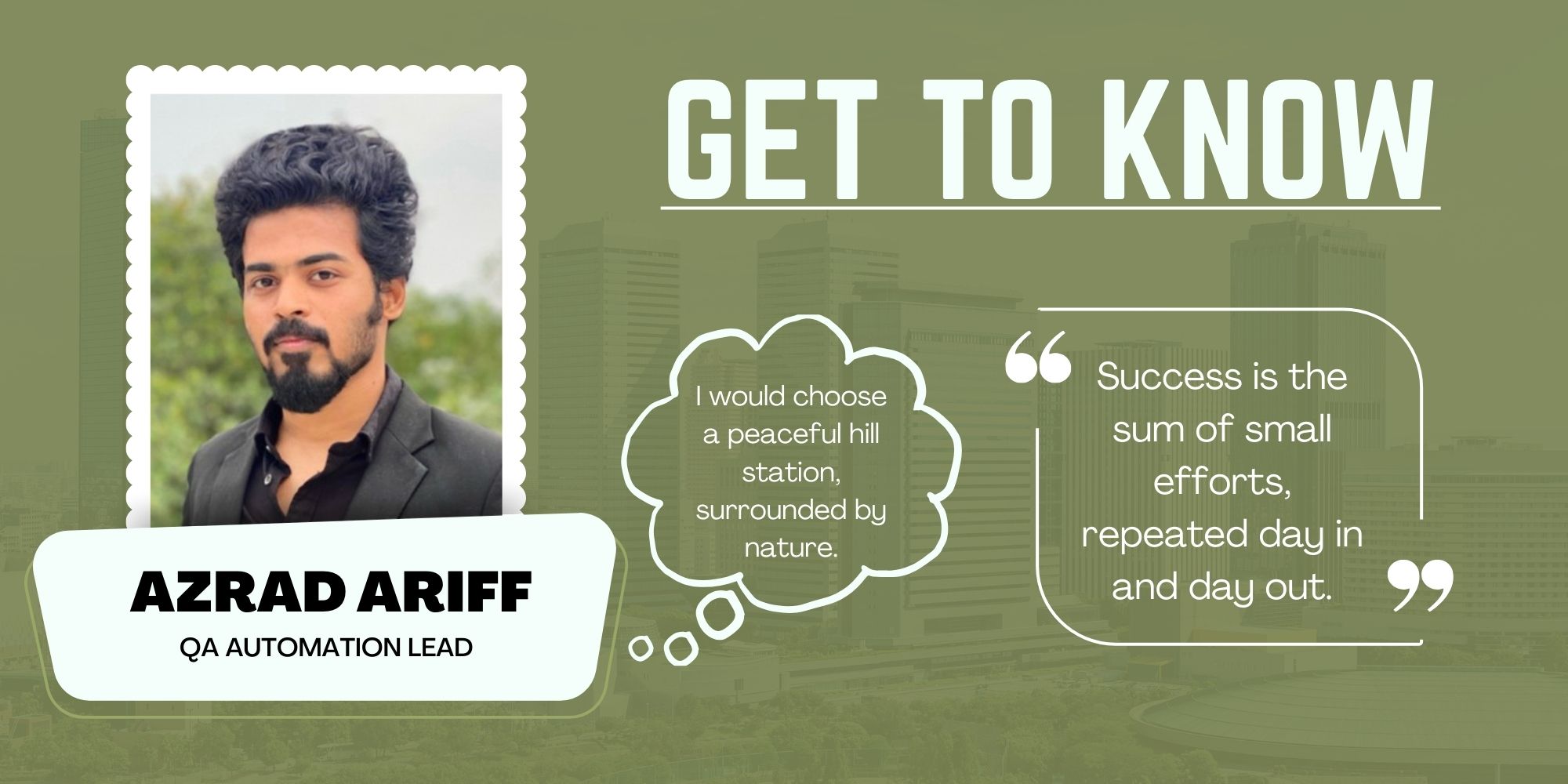 Get to Know: Azrad Ariff, QA Automation Lead at CloudQ